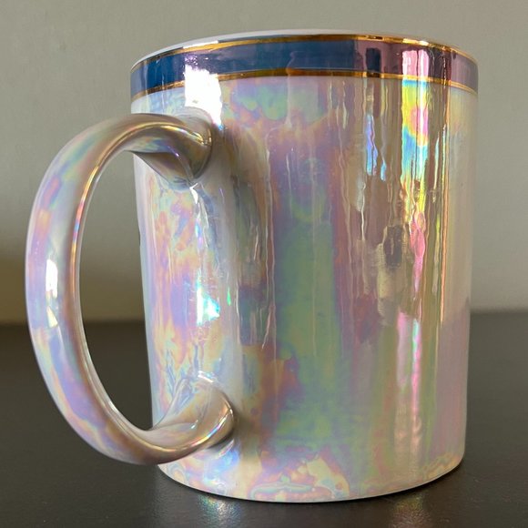 Tennessee  Iridescent Fine Porcelain Mug with Metallic Gold Highlights - Picture 4 of 6
